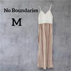 美品✨️No Boundaries 【M】 ストライプキャミワンピース マキシ丈