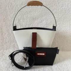 MARNI ロープハンドル付きMARCELサマーバッグハンドバッグ ラスト一点 