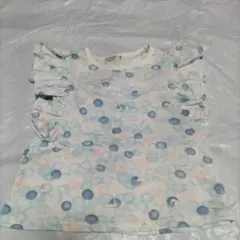 子供服！lapochebiscuit Tシャツ　袖フリル　120cm