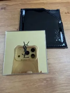 YSL BEAUTE ゴールドミラー ケース付き