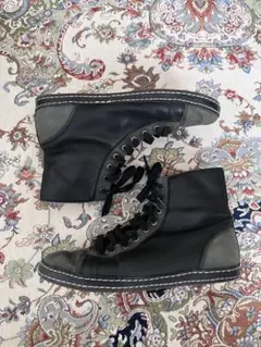 アグ ugg レザー ハイカットスニーカー カーキ×黒 swag opiumのサムネイル