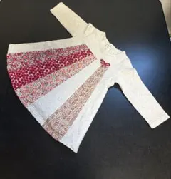 値下げ【センスオブワンダー】80 リバティ　花柄トップス