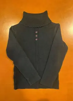 ファミリア　黒タートルネック /110cm