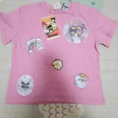 ​【新品タグ付】 サンリオ コラボTシャツ 122 ピンク クロミ シナモン