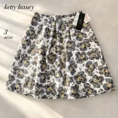 ☆☆新品 ketty 花柄レースフレアスカート 日本製 上品フェミニンのサムネイル