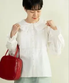 Dot and Stripes CHILD WOMAN ブロードレース ブラウス