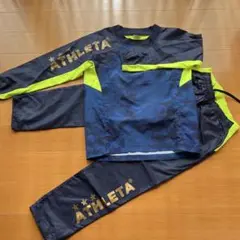 ATHLETA ピステ上下セット 140 ネイビー/イエロー