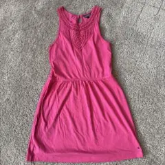 トミー・ヒルフィガー ピンクノースリーブワンピース 152センチ