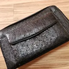 美品☆KEIMS☆オーストリッチ型押しセカンドバッグ - メルカリ