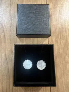 シルバー マザーオブパール カフリンクス