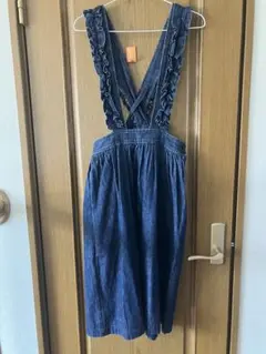 COMME des GARCONS デニム ジャンパースカート フリル