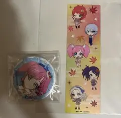 アイカツ　stage缶バッジ　天羽まどか　RED クリアしおり