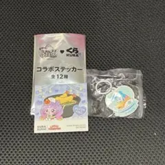 くら寿司コラボ　キャッチ！ティニピン コラボステッカー 目印キーホルダー
