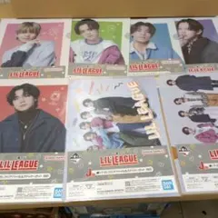 LIL LEAGUE 一番くじ J賞 クリアファイル＆ステッカーセット7枚