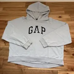 GAP メンズ　フード付きパーカー　ライトブルー　Lサイズ