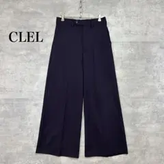 美品　CLEL クレイル バックブラッシュド TR フレアスラックス
