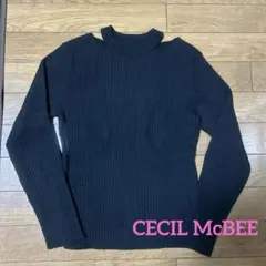 CECIL McBEE 黒カットソー