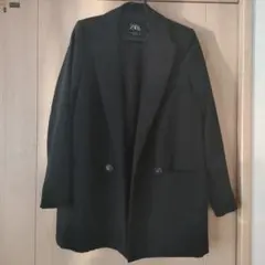 美品　ZARA黒 テーラードジャケット 二つボタン