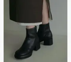 Round Leather Boots アンヌーク　38