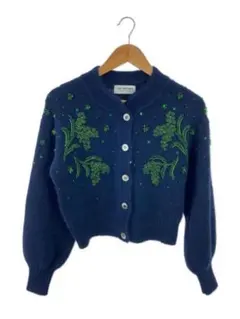 【Lily Brown】22AW/ビーズ刺繍ニットカーディガン