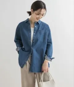 デニムレギュラーカラーシャツ URBAN RESEARCH DOORS