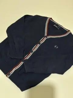 フレッドペリー　キッズ　カーディガン　ネイビー　110