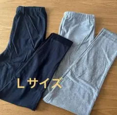新品⭐️マタニティ　レギンス ブラック グレー 2点セット　Ｌ