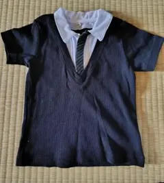 フォーマル黒シャツ＆ショートパンツセット 95cm