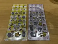 セリア　ポケモン　ポケピース シール　2つセット