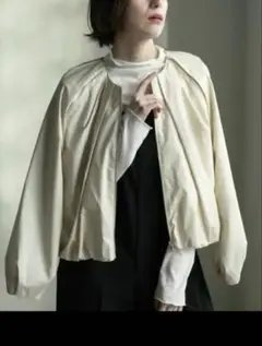 OPAQUE.CLIP　コットンタック ZIP ブルゾン ジャケット