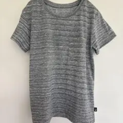 美品　THE NORTH FACE ストライプTシャツ グレー　Sサイズ