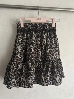 ヒョウ柄　スカート　ギャル