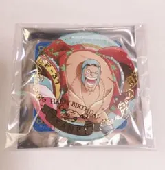 ワンピース　麦わらストア限定　バースデージュエリー缶バッジ　3月　フランキー