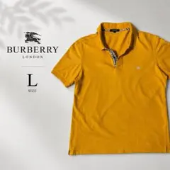 BURBERRY LONDON ノバチェック ポロシャツ L 刺繍ロゴのサムネイル