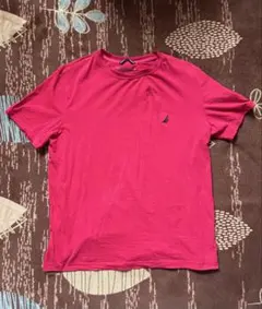 【NAUTICA】tシャツ　レッド　半袖　サイズL