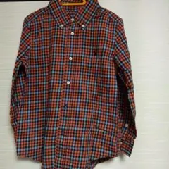 Ralph Laurenボタンダウン 長袖シャツ 6サイズ(120) チェック柄