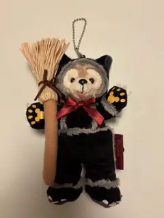 ダッフィー　アンコールコレクション　タグなし　 黒猫　ぬいぐるみバッジ