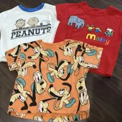 子供用Tシャツ　半袖　80サイズ　90サイズ　保育園着　まとめ売り　キャラ物