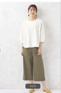 新品プチオンフルール　半端丈パンツ　Sサイズ