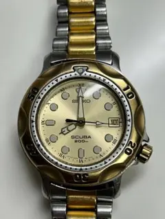 ジャンク品】SEIKO 腕時計 5H25-6000 メンズダイバー scuba - メルカリ