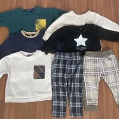 ベビー トレーナー・パンツ 7点セット