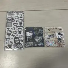 ハローキティー　平成はっぴーフォン&おはじきシールセット