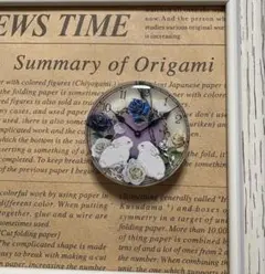 NO.258 マグネット レジン 時・うさぎ(蓄光)