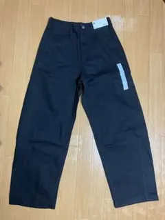 GU バレルレッグワークパンツ ブラック Sサイズ