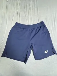 「紐なし」YONEX バドミントン ハーフパンツ ネイビーのサムネイル