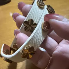 TORY BURCH ブレスレット ホワイト ゴールド