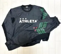 ATHLETA アスレタ ピステ 上下 セットアップ サッカー 練習着 S 黒