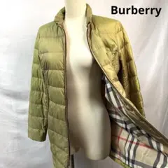 【極美品】バーバリー　ダウンコート メガチェック ハンガリーグース　38