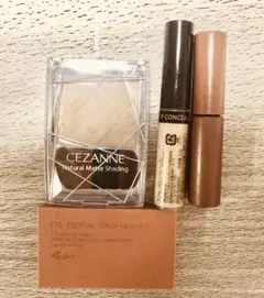 コスメセット4点　コンシーラー　アイブロウCEZANNE アイシャドウパレット