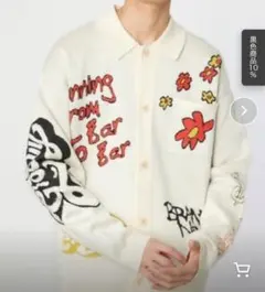 新品 RODEO CROWNS フリーパターンニットカーデ M